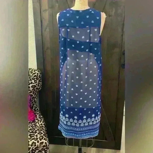 Knox Rose, High Low Chiffon Tunic, Size L - Picture 5 of 5